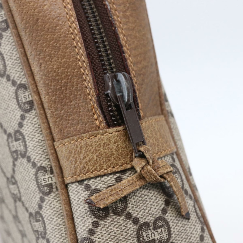 【日本直送】GUCCI GG Plus Supreme 手拿包 PVC 米色 金色 正品 147771-7