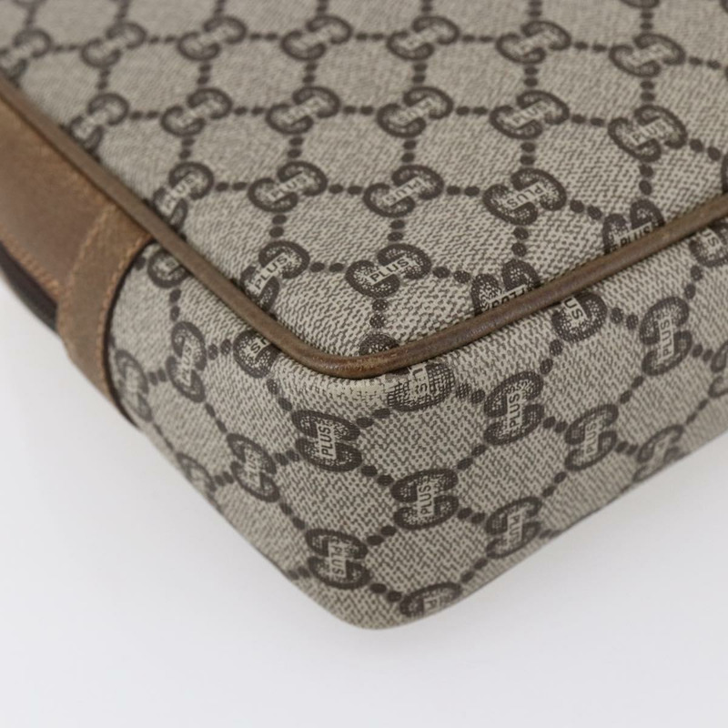 【日本直送】GUCCI GG Plus Supreme 手拿包 PVC 米色 金色 正品 147771-15