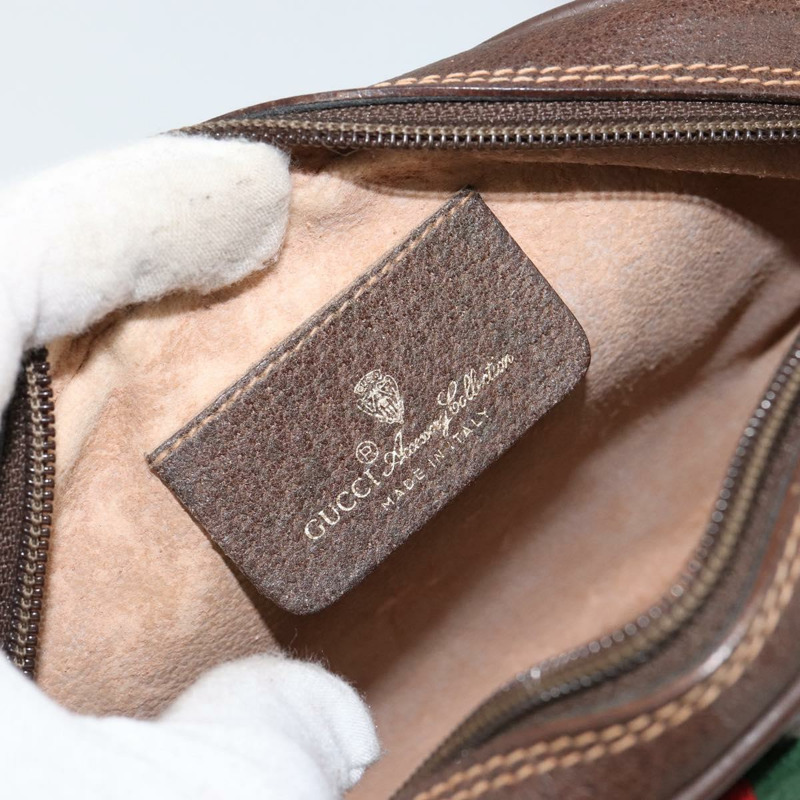 【日本直送】GUCCI GG Supreme Web Sherry Line 手提包 PVC 米色 紅色 156 02 066 正品 150544-17