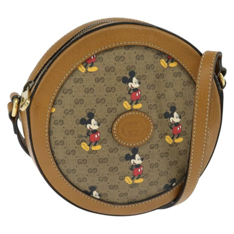 GUCCI Micro GG Supreme Disney 聯名手提包 PVC 米色 603938 正品 150614