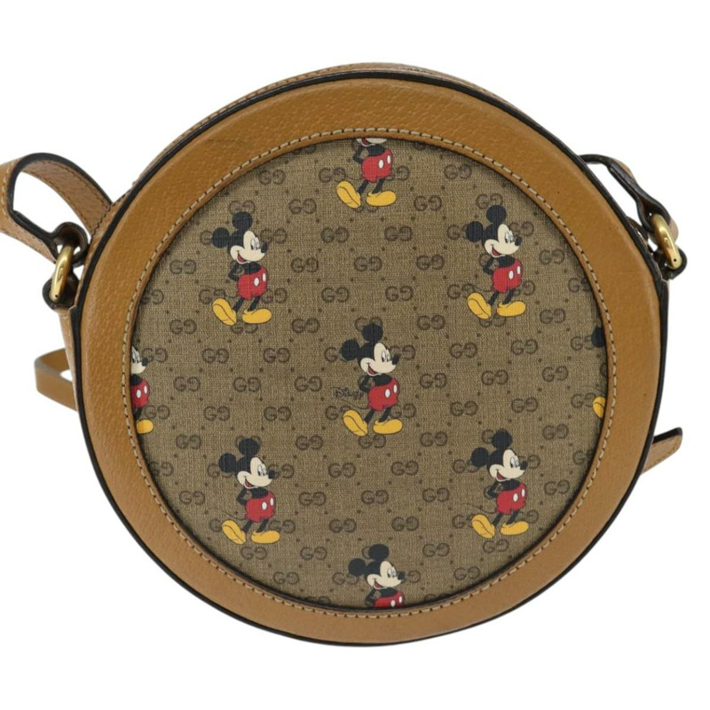 【日本直送】GUCCI Micro GG Supreme Disney 聯名手提包 PVC 米色 603938 正品 150614-1