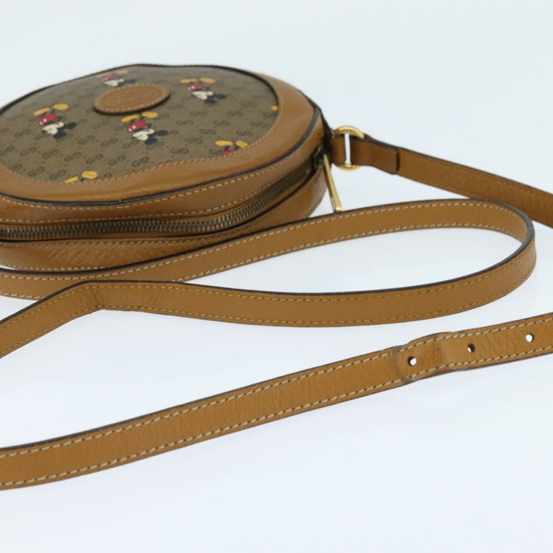 【日本直送】GUCCI Micro GG Supreme Disney 聯名手提包 PVC 米色 603938 正品 150614-6