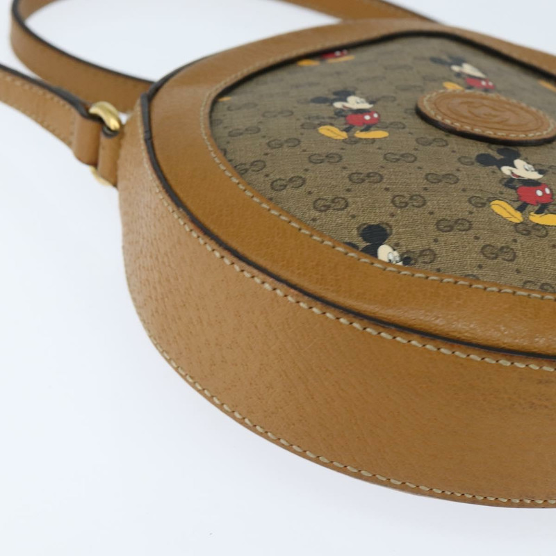 【日本直送】GUCCI Micro GG Supreme Disney 聯名手提包 PVC 米色 603938 正品 150614-8