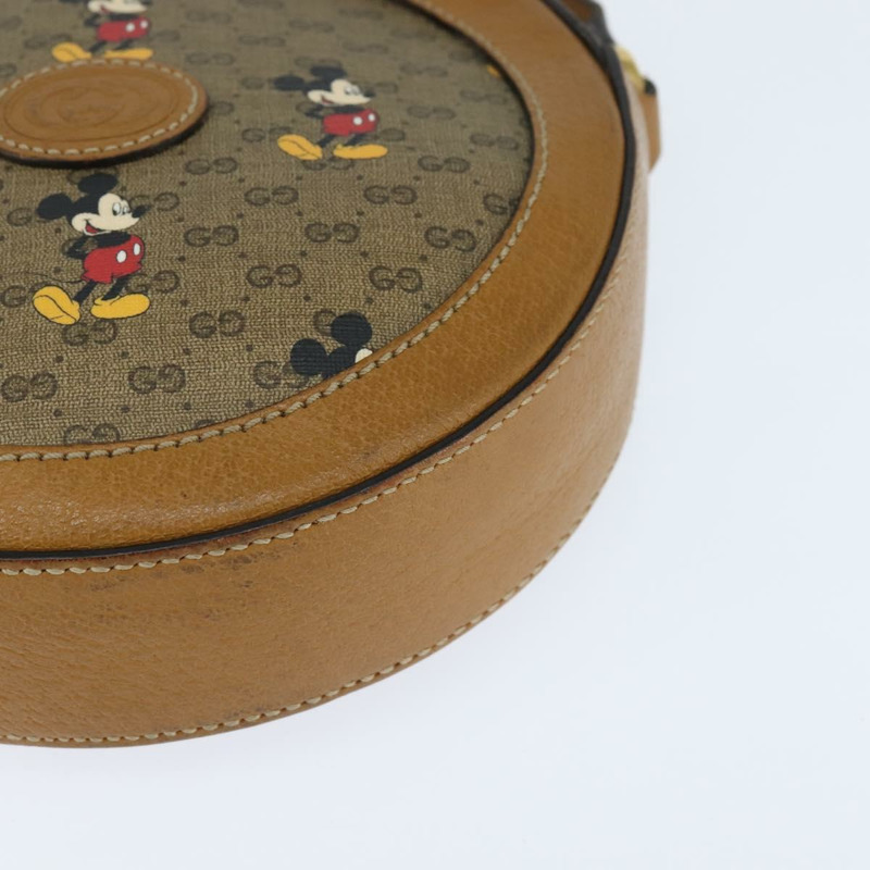 【日本直送】GUCCI Micro GG Supreme Disney 聯名手提包 PVC 米色 603938 正品 150614-13