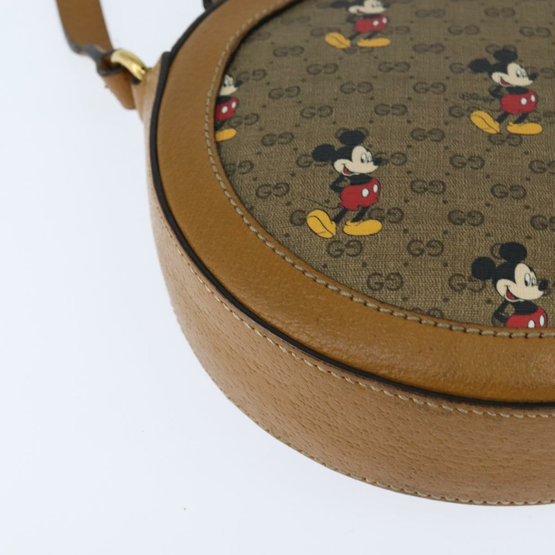 【日本直送】GUCCI Micro GG Supreme Disney 聯名手提包 PVC 米色 603938 正品 150614-14