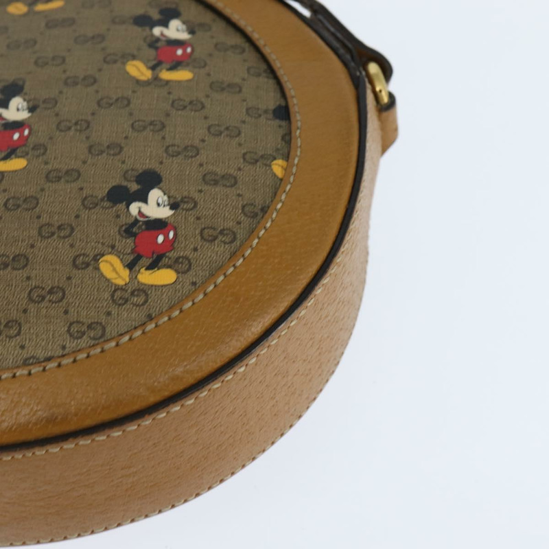 【日本直送】GUCCI Micro GG Supreme Disney 聯名手提包 PVC 米色 603938 正品 150614-15