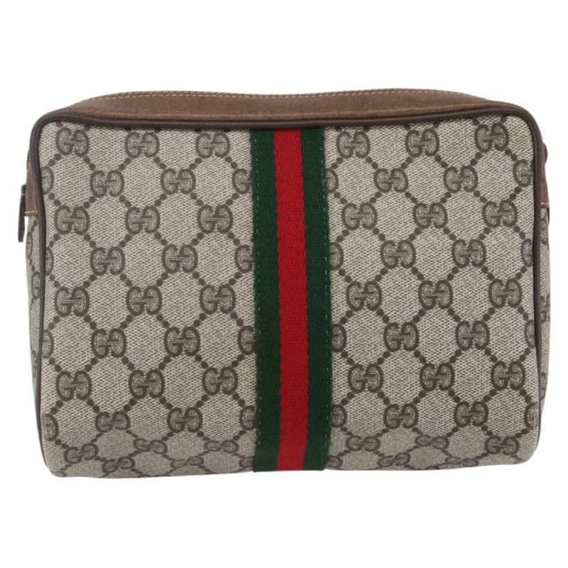 【日本直送】GUCCI GG Supreme Web Sherry Line 手提包 PVC 米色 紅色 32 014 3553 正品 BA7458-1