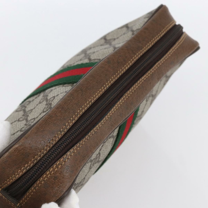 【日本直送】GUCCI GG Supreme Web Sherry Line 手提包 PVC 米色 紅色 32 014 3553 正品 BA7458-4