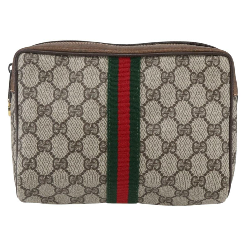 【日本直送】GUCCI GG Supreme Web Sherry Line 手提包 PVC 米色 紅色 32 014 3553 正品 BA7458-12