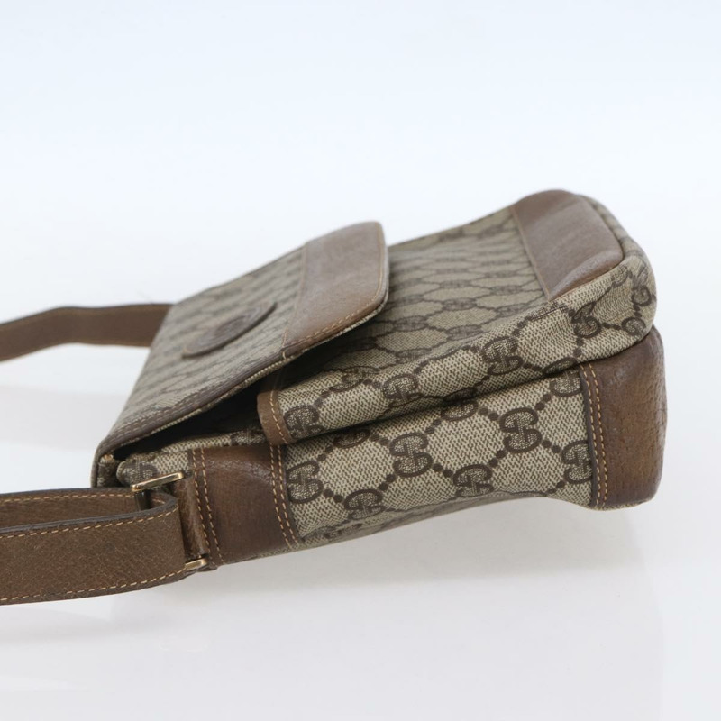 【日本直送】GUCCI GG Supreme 單肩包 PVC 皮革 米色 金色 001 106 0185 正品 ki6140-2