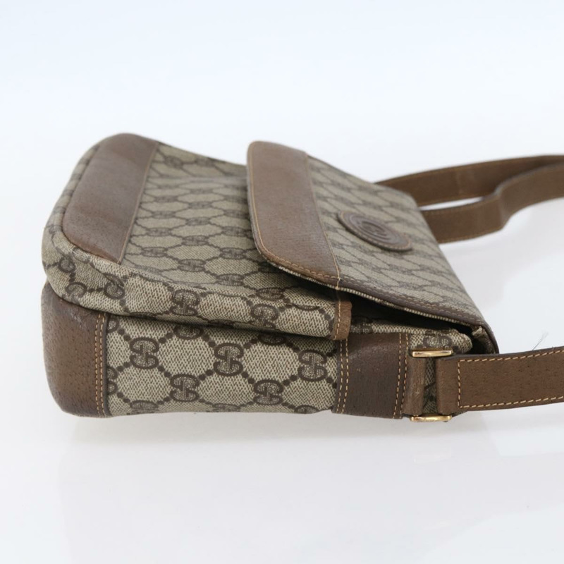 【日本直送】GUCCI GG Supreme 單肩包 PVC 皮革 米色 金色 001 106 0185 正品 ki6140-3