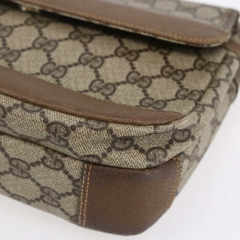 【日本直送】GUCCI GG Supreme 單肩包 PVC 皮革 米色 金色 001 106 0185 正品 ki6140-8