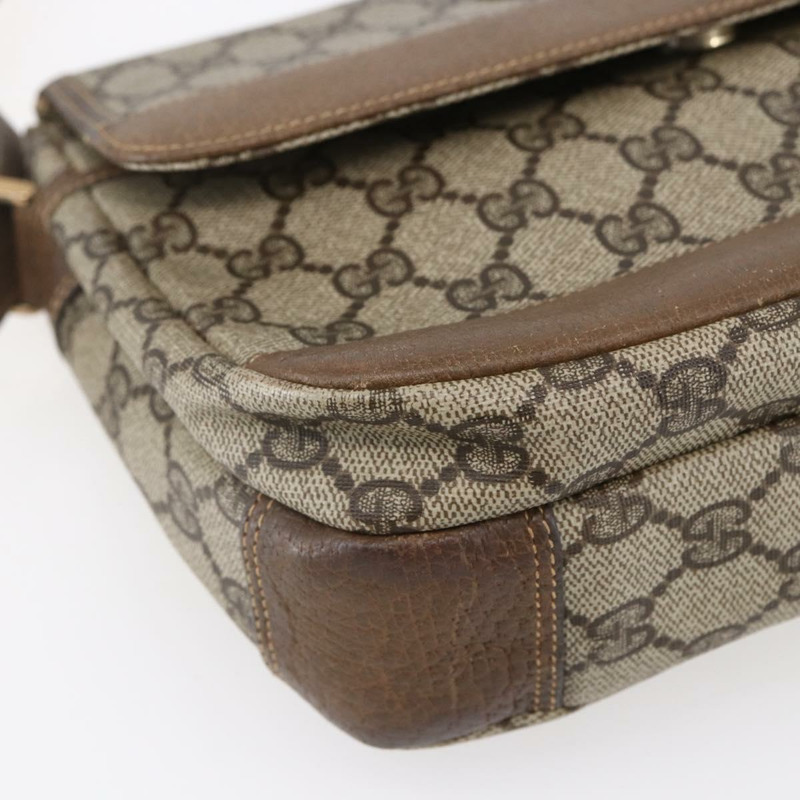 【日本直送】GUCCI GG Supreme 單肩包 PVC 皮革 米色 金色 001 106 0185 正品 ki6140-13