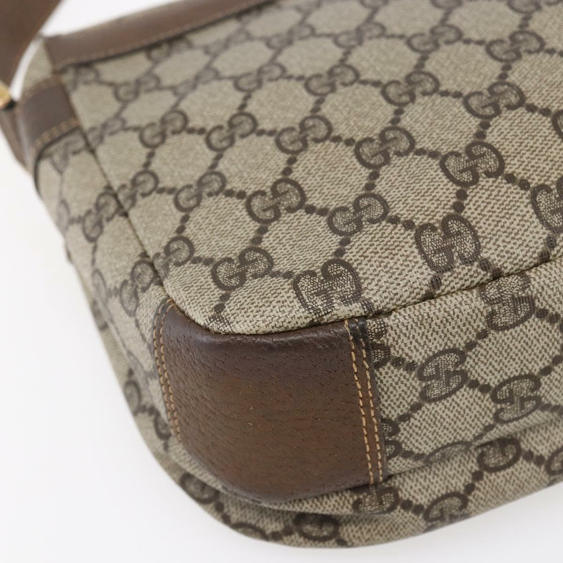 【日本直送】GUCCI GG Supreme 單肩包 PVC 皮革 米色 金色 001 106 0185 正品 ki6140-15