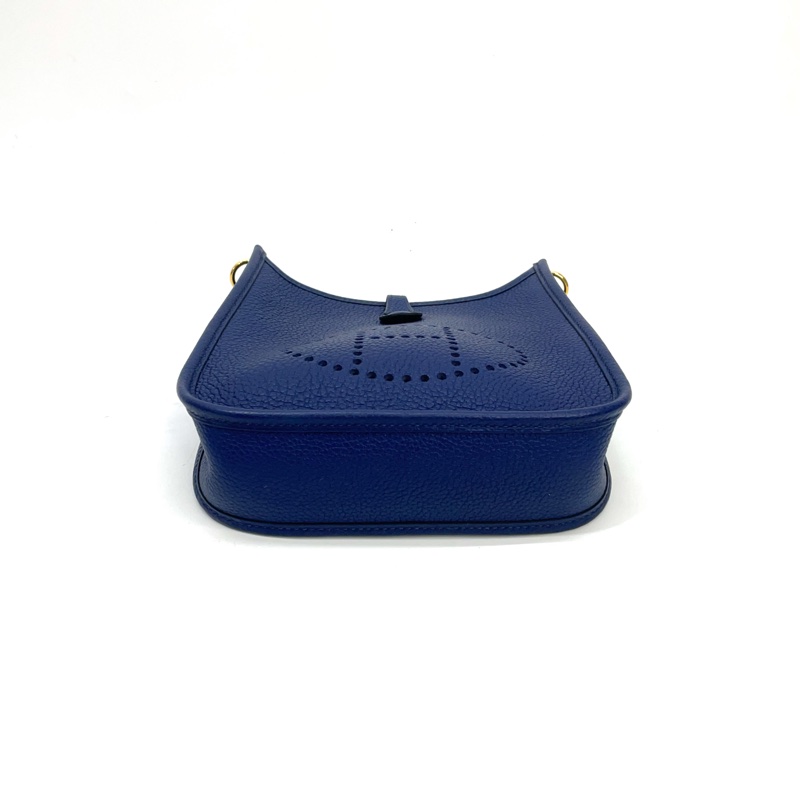 Hermes M3 blue encre TC皮Mini Evelyne-4