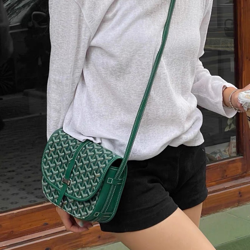 #全網最低 Goyard綠郵差斜挎包 #近新帶膜 🈶購證 配件齊全-1
