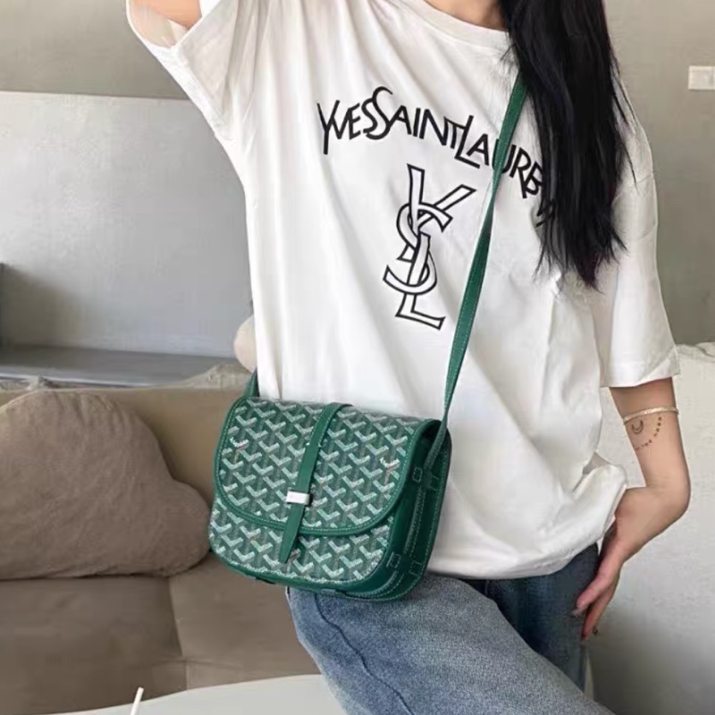 #全網最低 Goyard綠郵差斜挎包 #近新帶膜 🈶購證 配件齊全-2