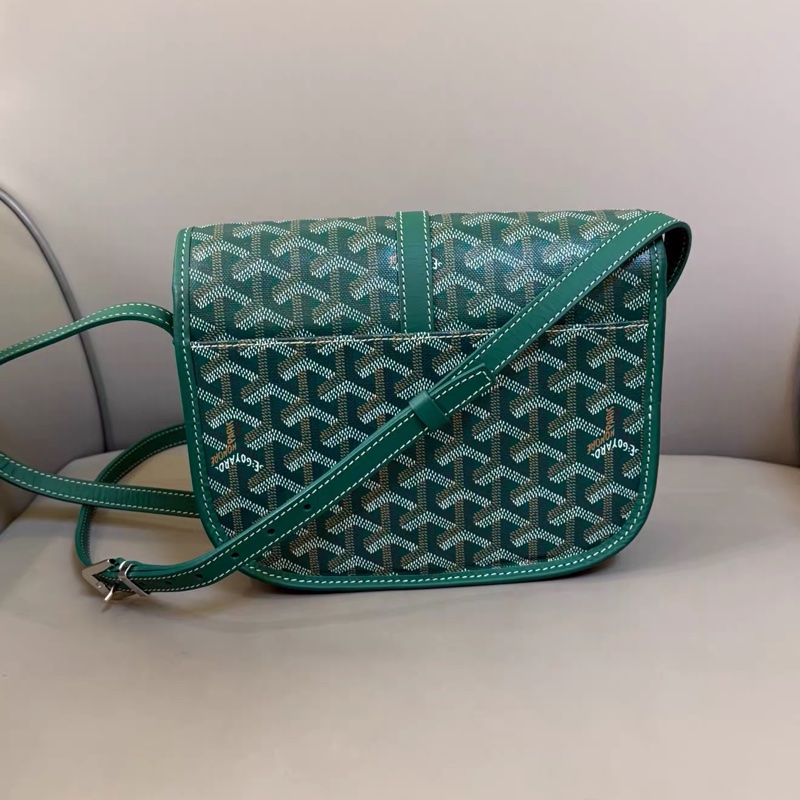 #全網最低 Goyard綠郵差斜挎包 #近新帶膜 🈶購證 配件齊全-4