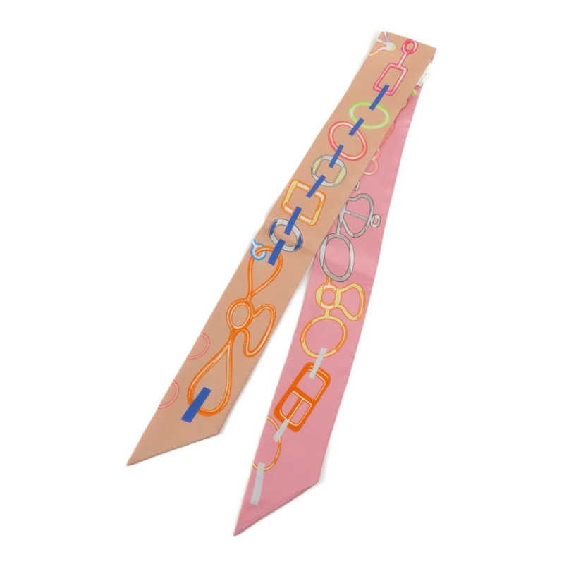HERMES 絲質Twilly絲巾-1