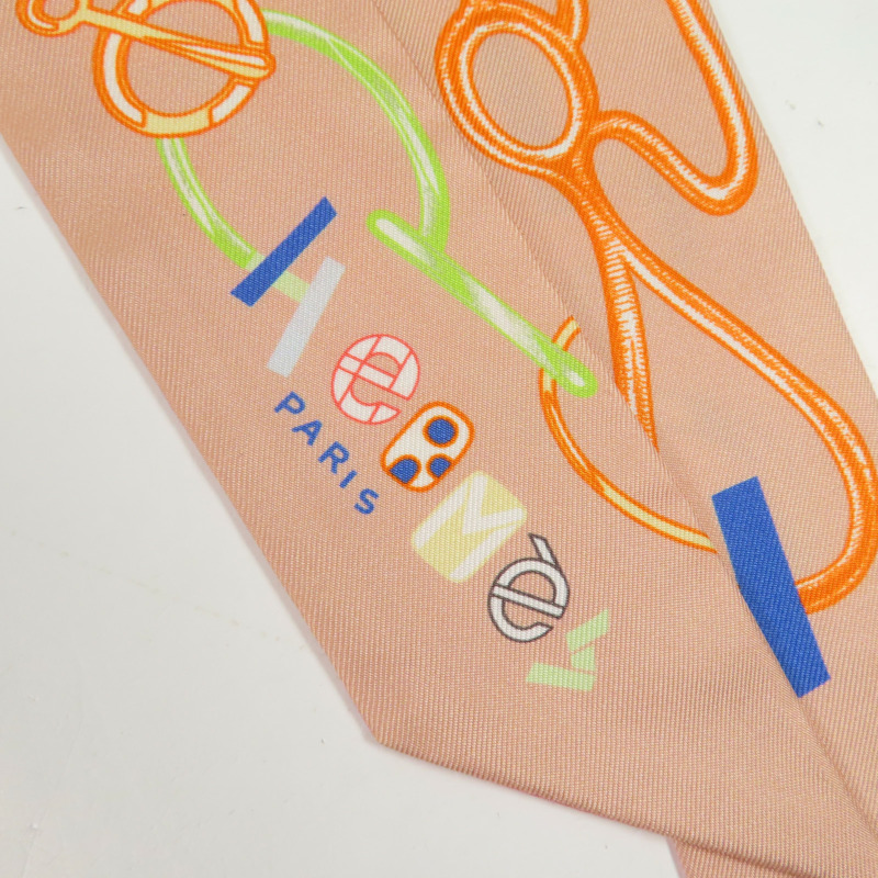 HERMES 絲質Twilly絲巾-3