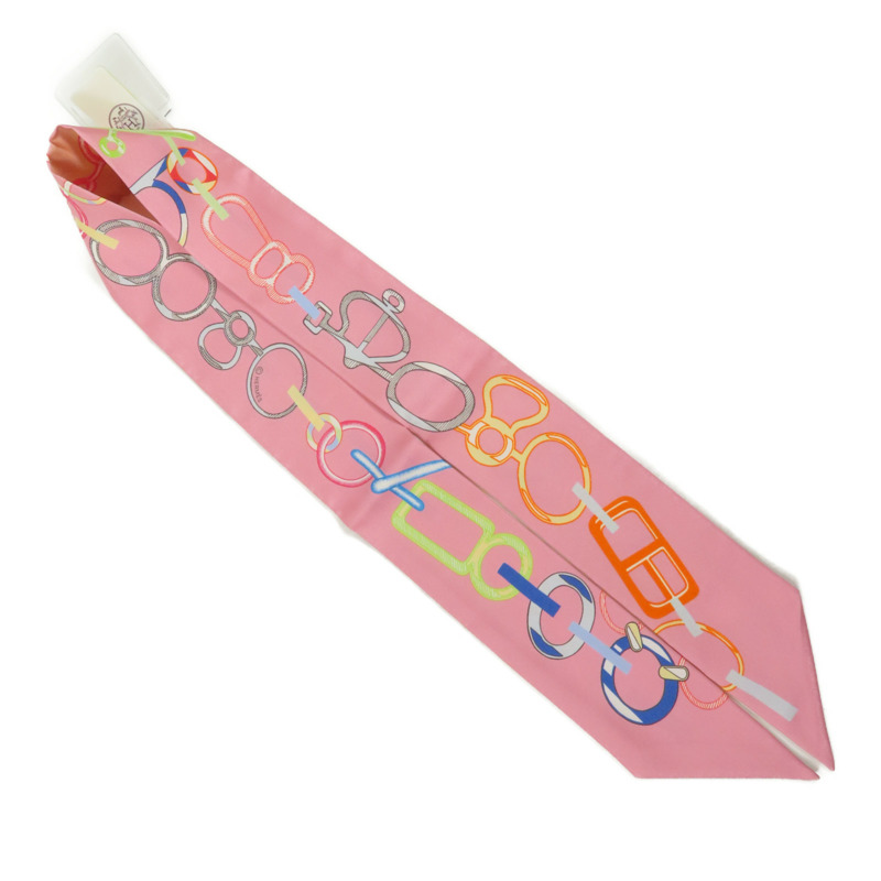 HERMES 絲質Twilly絲巾-4