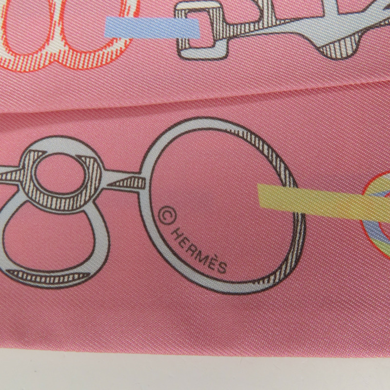 HERMES 絲質Twilly絲巾-5