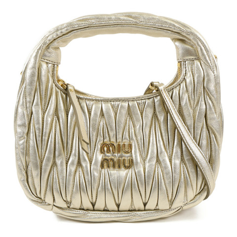 Miu Miu 牛皮皮革2 way Shoulder Bag金扣手挽肩背兩用袋