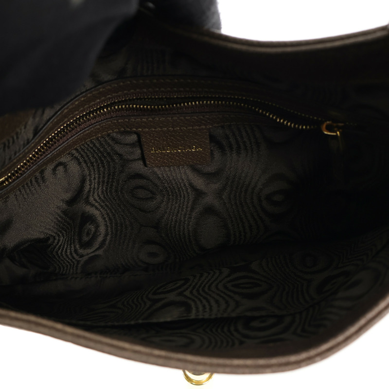 BALENCIAGA 塗層帆布Hacker Hobo Small金扣手挽袋-5