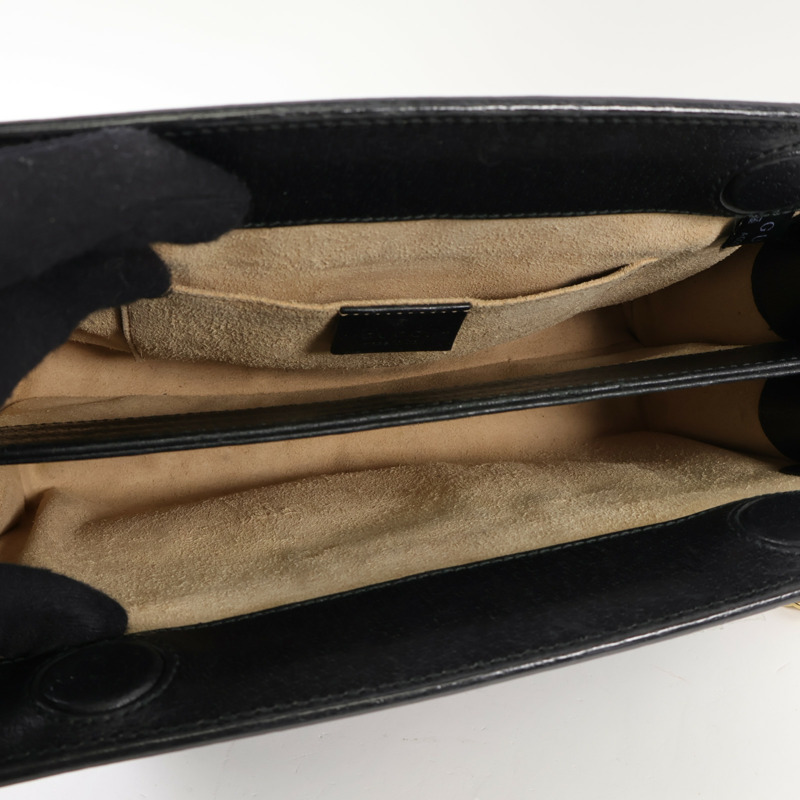 GUCCI 牛皮皮革Ophidia GG金扣鏈帶肩背袋-4