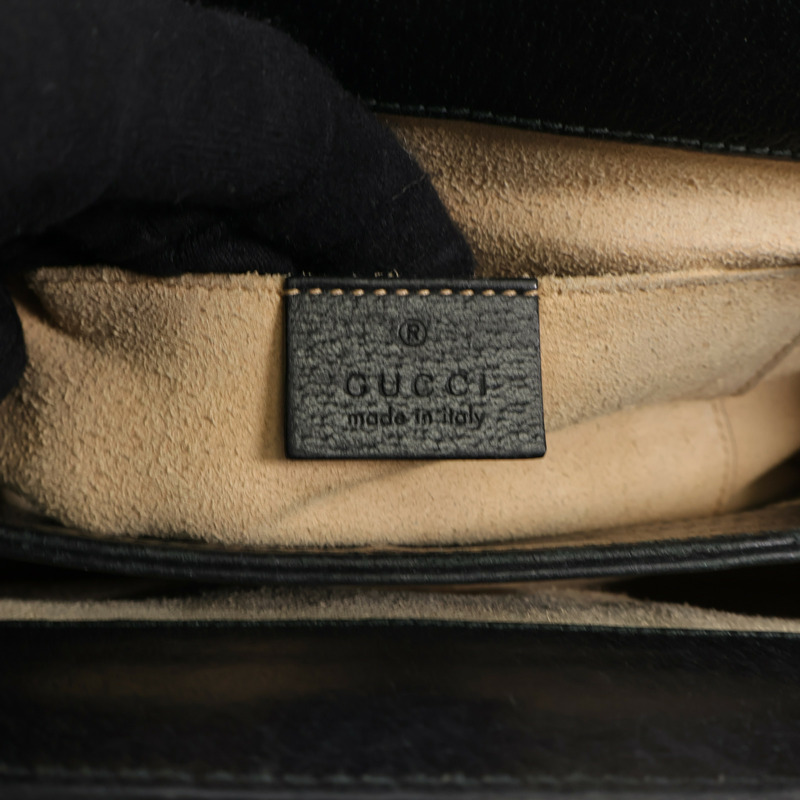 GUCCI 牛皮皮革Ophidia GG金扣鏈帶肩背袋-5