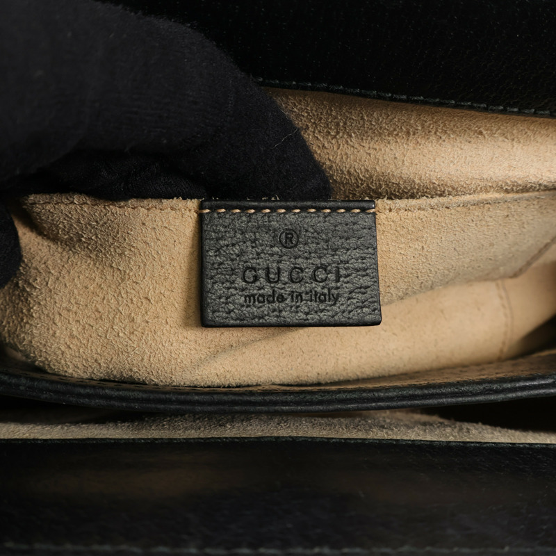 GUCCI 牛皮皮革Ophidia GG金扣鏈帶肩背袋-6