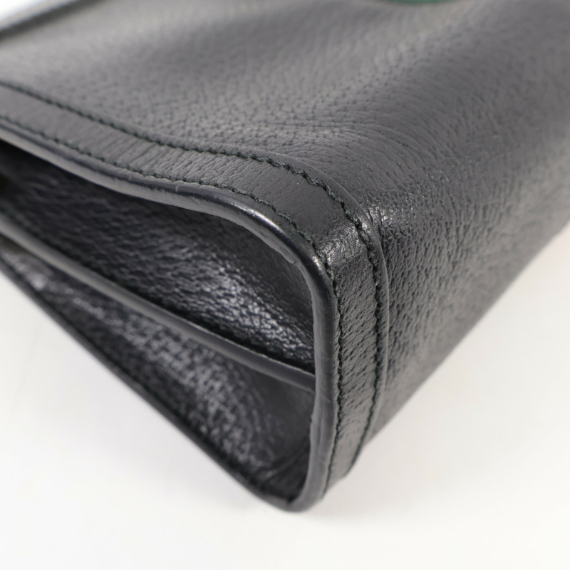 GUCCI 牛皮皮革Ophidia GG金扣鏈帶肩背袋-11