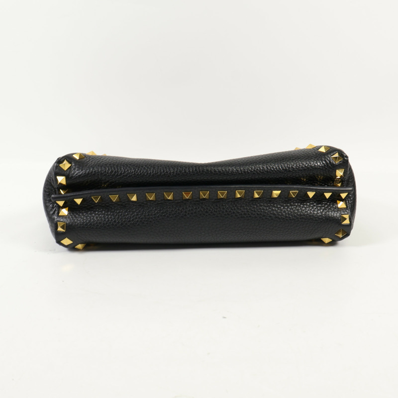 Valentino 牛皮皮革Shoulder Bag金扣肩背袋-3