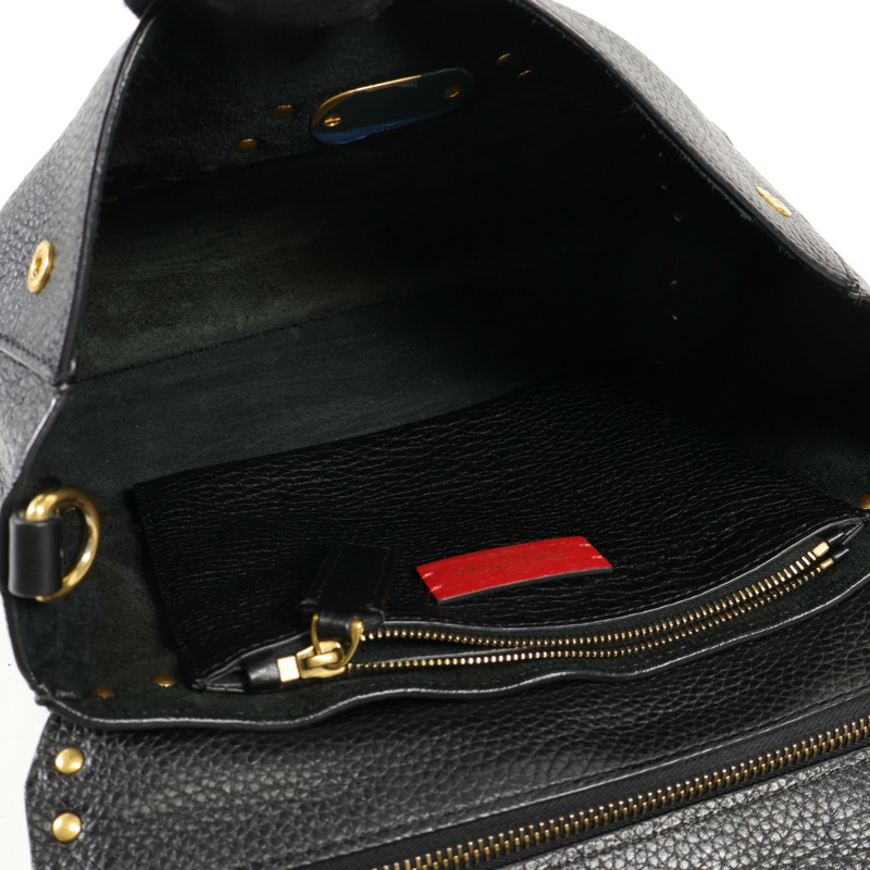 Valentino 牛皮皮革Shoulder Bag金扣肩背袋-4