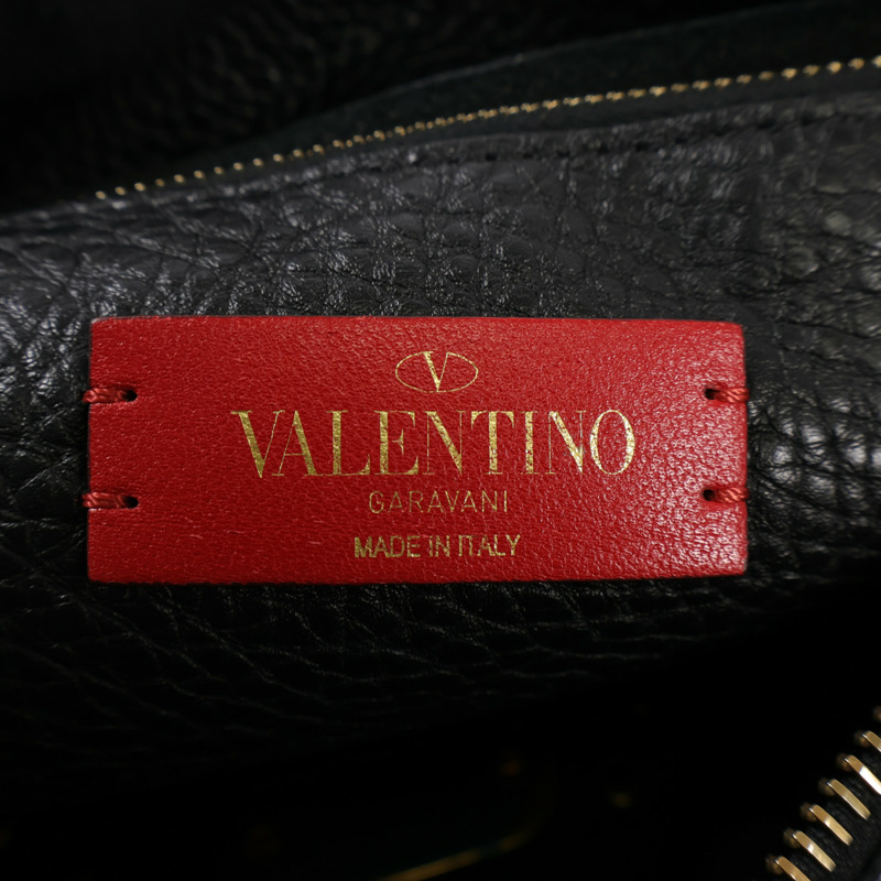 Valentino 牛皮皮革Shoulder Bag金扣肩背袋-7