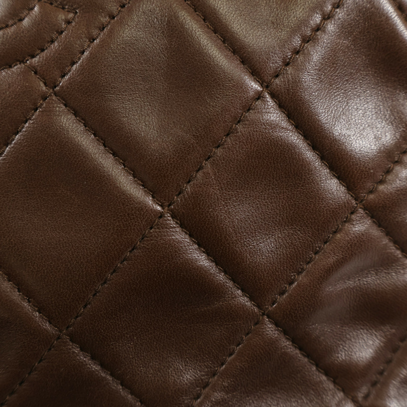 CHANEL 羊皮皮革Vintage Hand Bag金扣手挽袋-13