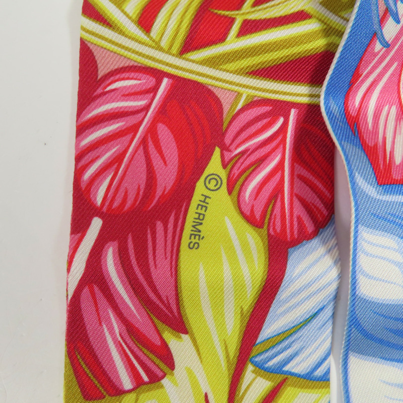 HERMES 絲質Twilly絲巾-5