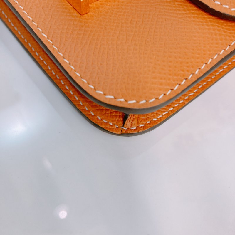 MS0375 Hermes 愛馬仕 康康 錢包 銀包 卡包 棕色 Constance Slim Wallet Epsom Gold x GHW-6