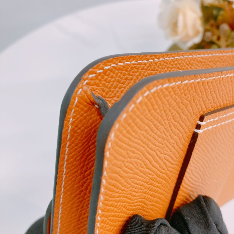 MS0375 Hermes 愛馬仕 康康 錢包 銀包 卡包 棕色 Constance Slim Wallet Epsom Gold x GHW-8