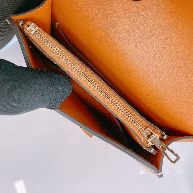 MS0375 Hermes 愛馬仕 康康 錢包 銀包 卡包 棕色 Constance Slim Wallet Epsom Gold x GHW-15
