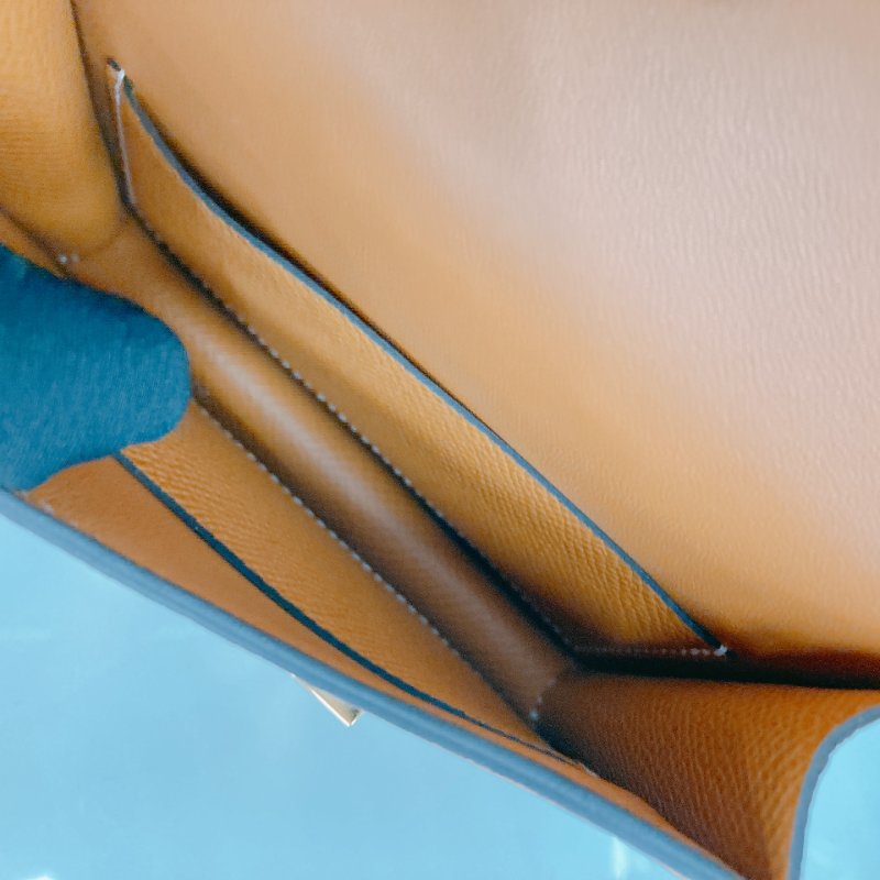 MS0375 Hermes 愛馬仕 康康 錢包 銀包 卡包 棕色 Constance Slim Wallet Epsom Gold x GHW-16
