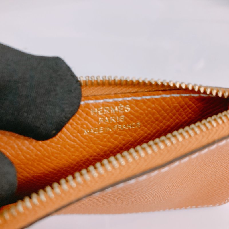 MS0375 Hermes 愛馬仕 康康 錢包 銀包 卡包 棕色 Constance Slim Wallet Epsom Gold x GHW-23