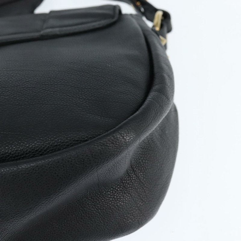 【日本直送】Chloe Elsie 單肩包 皮革 黑色 金色 正品 148917-15