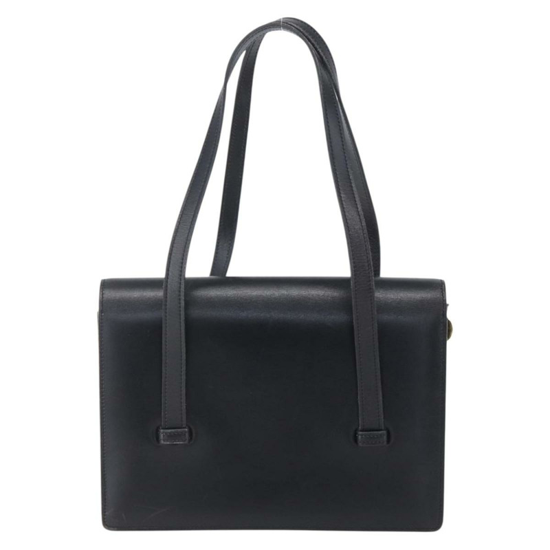 【日本直送】Christian Dior 手提包 皮革 黑色 金色 正品 150570-1