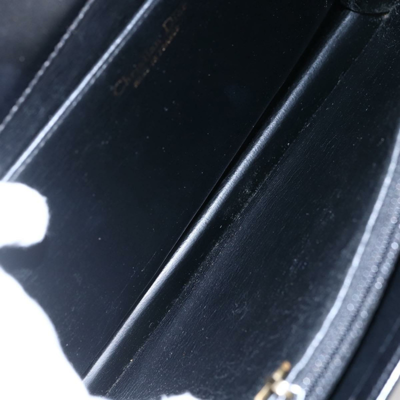 【日本直送】Christian Dior 手提包 皮革 黑色 金色 正品 150570-18