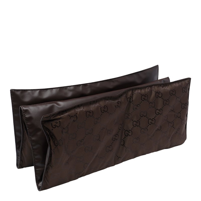 🎉新品好折扣✨Gucci 211131 GG Supreme 大款 中性風帆布款旅遊親子/媽媽包 米色及烏木色-11