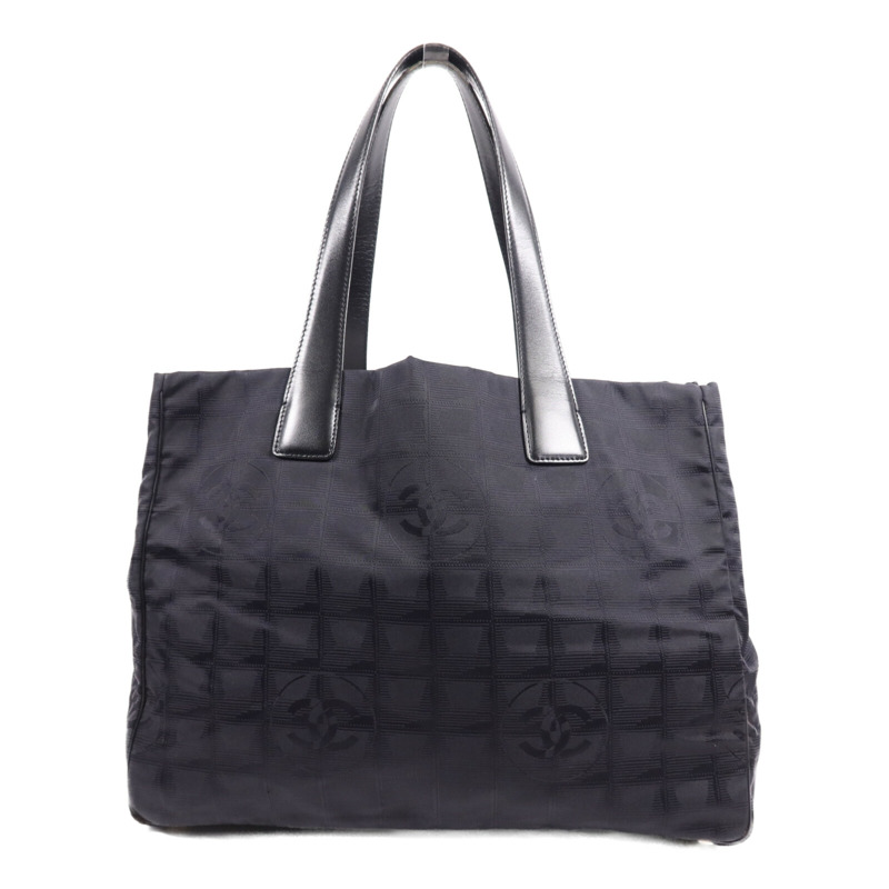 CHANEL 尼龍New Travel Line Tote金扣手挽袋-0