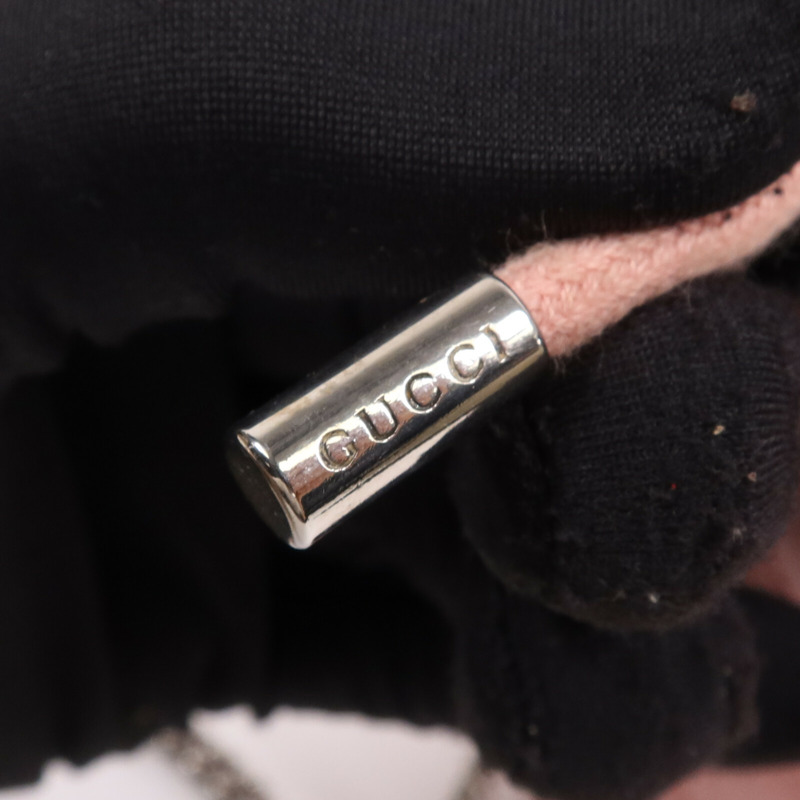 GUCCI 牛皮皮革GG Marmont銀扣鏈帶肩背袋-17