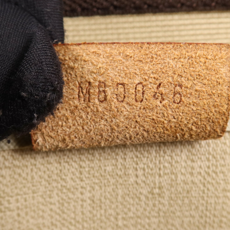 LOUIS VUITTON Monogram Deauville金扣手挽袋棕色-5