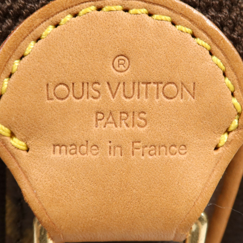 LOUIS VUITTON Monogram Reporter PM金扣肩背袋棕色-10